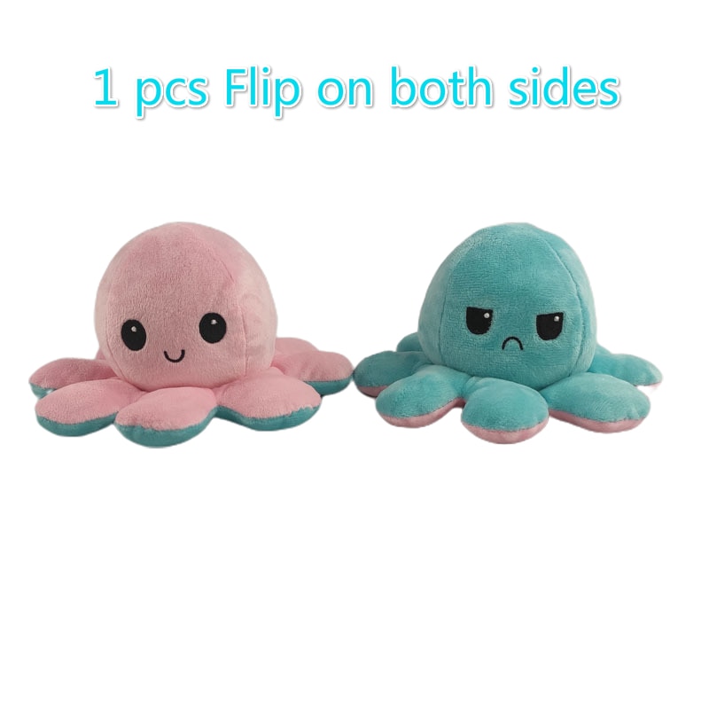 Reversible Plush Octopus Stuffed Toy